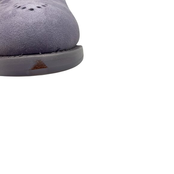The Office of Angela Scott Lavender Suede Lace-Up Oxford Shoes - Picture 6 of 12